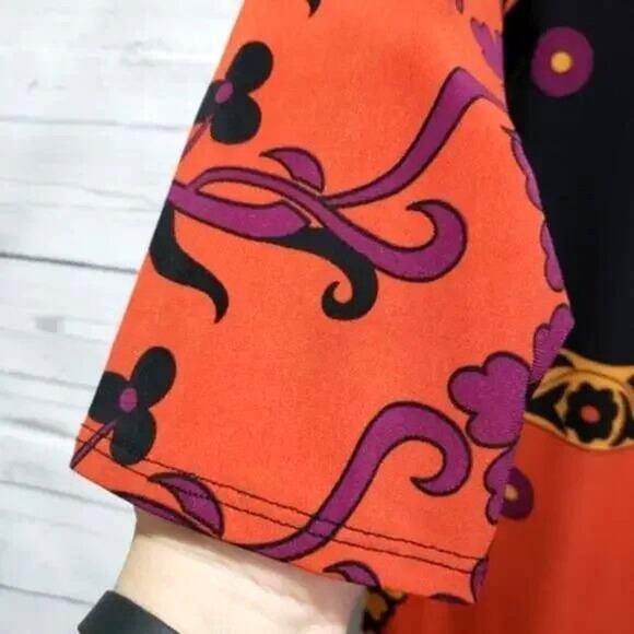 Tiana B. Bohemian Colorblock Shift Midi Dress 10 - Picture 2 of 9